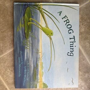 A Frog Thing Kids Book - Green and Blue Cover